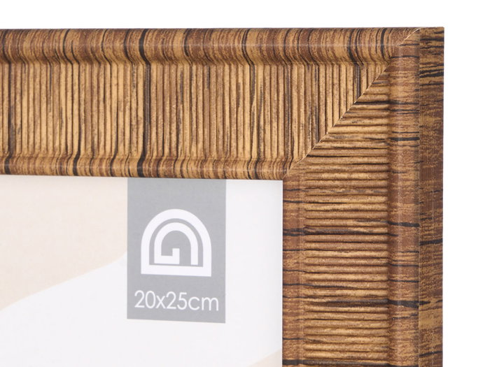 GIFTDECOR Lot de 24 cadres photo rayés 13x18 cm - Beige, Crème, Marron