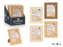 GIFTDECOR Lot de 24 cadres photo rayés 13x18 cm - Beige, Crème, Marron
