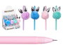 Pincello Stylo à Pompon Lapin Assortis Couleurs Aléatoires 7 x 19 x 4.5 cm (Set de 24)