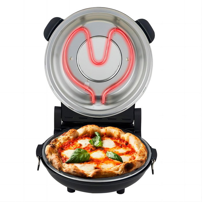 Adler AD6314 Four électrique pour pizza, noir, 1200 W