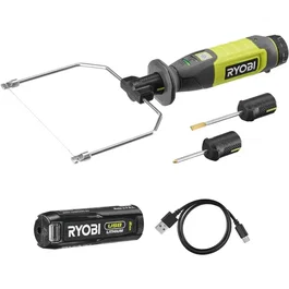 Ryobi RHC4-120G Coupeur à fil chaud 4V USB Lithium avec batterie 2Ah et chargeur