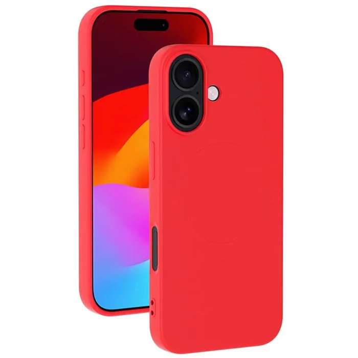BBC Coque MagSafe iPhone 17 en silicone rouge - Protection élégante et compatible MagSafe BBC Coque MagSafe iPhone 17 en silicone rouge - Protection élégante et compatible MagSafe