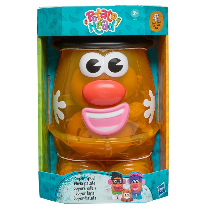 Playskool Potato Head Super Papa F9410 - Set Créatif Multilingue avec 2 Grands Corps, 1 Petit et 38 Pièces - Jouet de Construction pour Enfants de +2 Ans