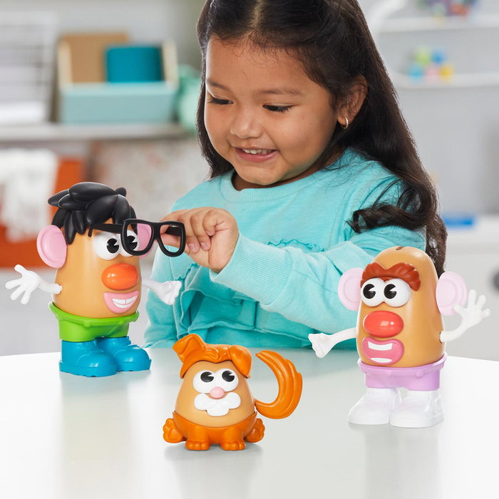 Playskool Potato Head Super Papa F9410 - Set Créatif Multilingue avec 2 Grands Corps, 1 Petit et 38 Pièces - Jouet de Construction pour Enfants de +2 Ans