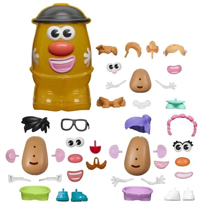 Hasbro Monsieur Patate Mégapatate - Coffret avec 42 pièces dont boîte de rangement - Jeu créatif préscolaire pour enfants dès 2 ans Hasbro Monsieur Patate Mégapatate - Coffret avec 42 pièces dont boîte de rangement - Jeu créatif préscolaire pour enfants dès 2 ans