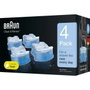 Braun CCR4 Cartouches de nettoyage pour station SmartCare, Pack de 4