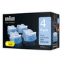 Braun CCR4 Cartouches de nettoyage pour station SmartCare, Pack de 4
