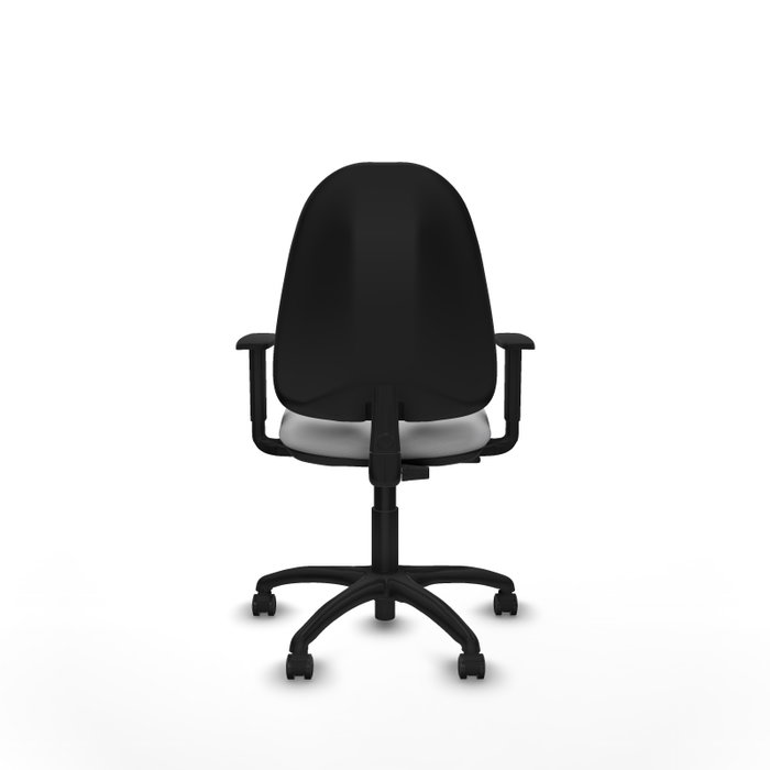 PIQUERAS Y CRESPO Chaise de bureau Algarra, similicuir gris clair, accoudoirs 1D