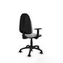 PIQUERAS Y CRESPO Chaise de bureau Algarra, similicuir gris clair, accoudoirs 1D