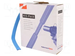 HELLERMANNTYTON Tuyau thermorétractile 9,5mm bleu 5m