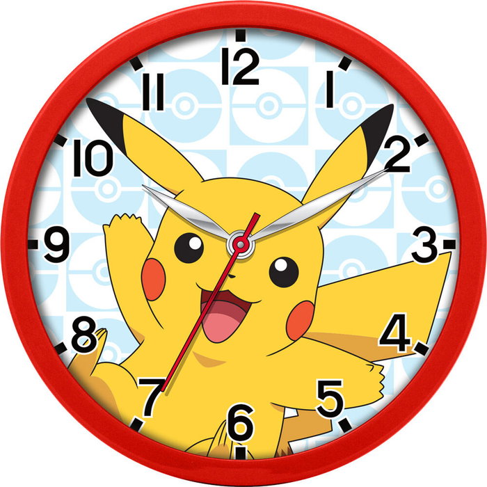 KIDS LICENSING Horloge Murale Pokémon avec Cadran Décoratif - Diamètre 25 cm KIDS LICENSING Horloge Murale Pokémon avec Cadran Décoratif - Diamètre 25 cm