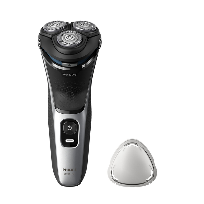 Philips Tondeuse Série 3000 S3143/00 - Tondeuse électrique sèche pour homme avec batterie rechargeable - Couleur argent Philips Tondeuse Série 3000 S3143/00 - Tondeuse électrique sèche pour homme avec batterie rechargeable - Couleur argent