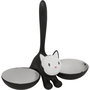 Alessi Tigrito mangeoire pour chats noir