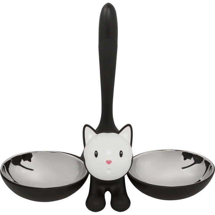 Alessi Tigrito mangeoire pour chats noir