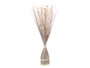 Giftdecor Ramillete carré blanc 14x100x10 cm en matière végétale sèche (Set de 4)