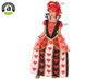 Déguisement Reine de Cœur pour Enfant Fille - Thème Alice au Pays des Merveilles - Taille 5-6 Ans - 2 Pièces (Vêtement et Couronne) en Polyester Multicolore