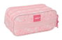 Safta Portatodo Triple Big Miffy "Flores" - Boîte de rangement à 3 compartiments pour enfants - 21,5 x 10 x 8 cm