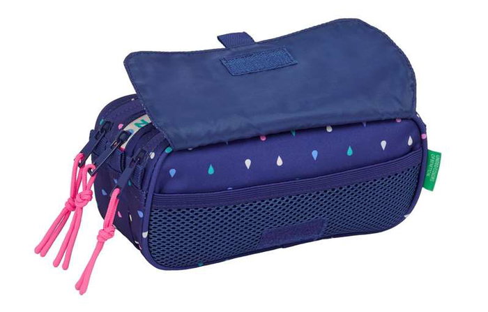 Safta Portatodo Triple Big Benetton "Drop" - Porte-tout en plastique pour enfants, 21.5 x 10 x 8 cm, à partir de 36 mois