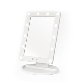 Perfect Beauty Miroir de maquillage électrique avec 12 LED et capteur tactile