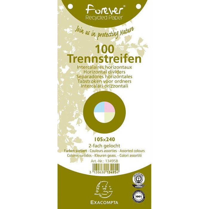 Séparateurs Exacompta 13495B Papier carton Multicouleur (100 Unités) Séparateurs Exacompta 13495B Papier carton Multicouleur (100 Unités)
