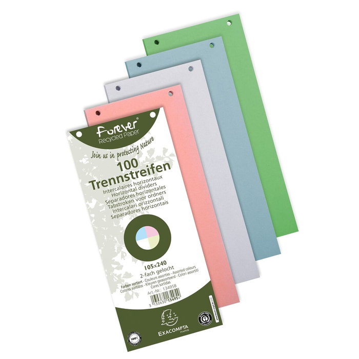 Séparateurs Exacompta 13495B Papier carton Multicouleur (100 Unités) Séparateurs Exacompta 13495B Papier carton Multicouleur (100 Unités)
