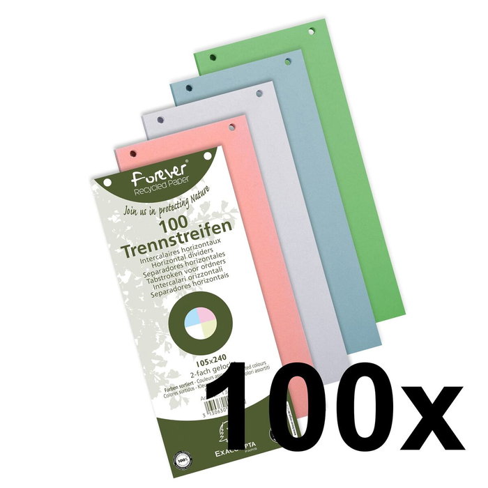 Séparateurs Exacompta 13495B Papier carton Multicouleur (100 Unités) Séparateurs Exacompta 13495B Papier carton Multicouleur (100 Unités)