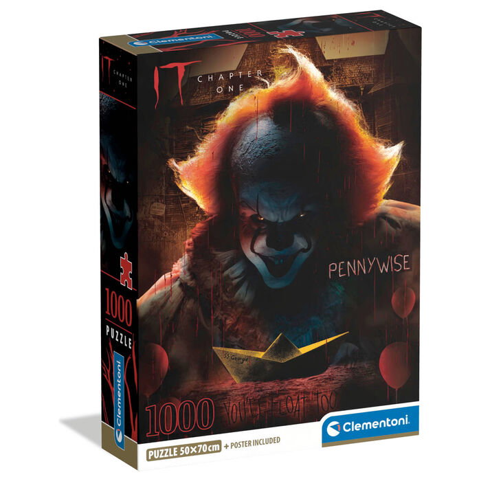 Clementoni Puzzle Horror Movies - It Pennywise 1000 pièces