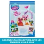 BANDAI Littlest Pet Shop Pack Camping - Set de 3 animaux et accessoires, génération 7, jeu créatif pour enfants à partir de 4 ans