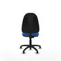 PIQUERAS Y CRESPO Chaise de bureau Algarra, tissu bleu, sans roulettes