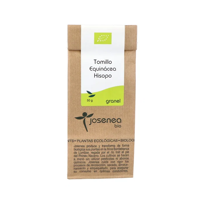 Josenea Infusion Thym Échinacée Hysope Sachet 50g Josenea Infusion Thym Échinacée Hysope Sachet 50g