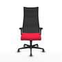 Piqueras y Crespo Chaise de Bureau Albacete Rouge et Noir