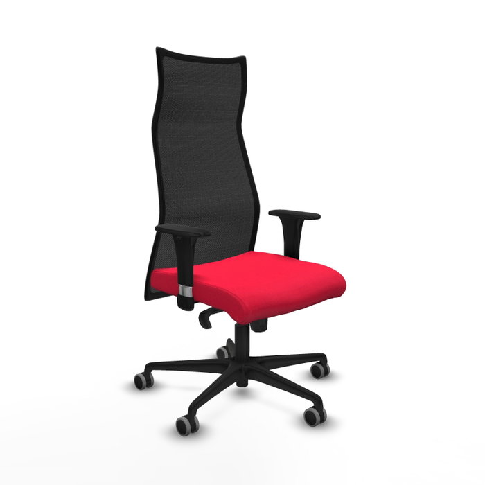 Piqueras y Crespo Chaise de Bureau Albacete Rouge et Noir Piqueras y Crespo Chaise de Bureau Albacete Rouge et Noir