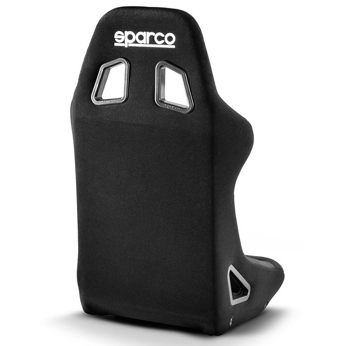 Sparco Siege Sprint + Noir SBRR0003B0K0100N - Cadre Tubulaire, Sangles Élastiques, Support Lombaire Ergonomique