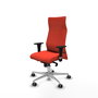 Piqueras Y Crespo Fauteuil Albacete Orange Foncé avec Mécanisme Synchro et Base Aluminium