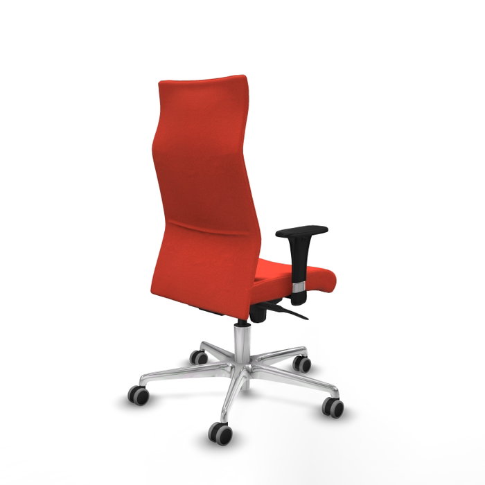 Piqueras Y Crespo Fauteuil Albacete Orange Foncé avec Mécanisme Synchro et Base Aluminium Piqueras Y Crespo Fauteuil Albacete Orange Foncé avec Mécanisme Synchro et Base Aluminium