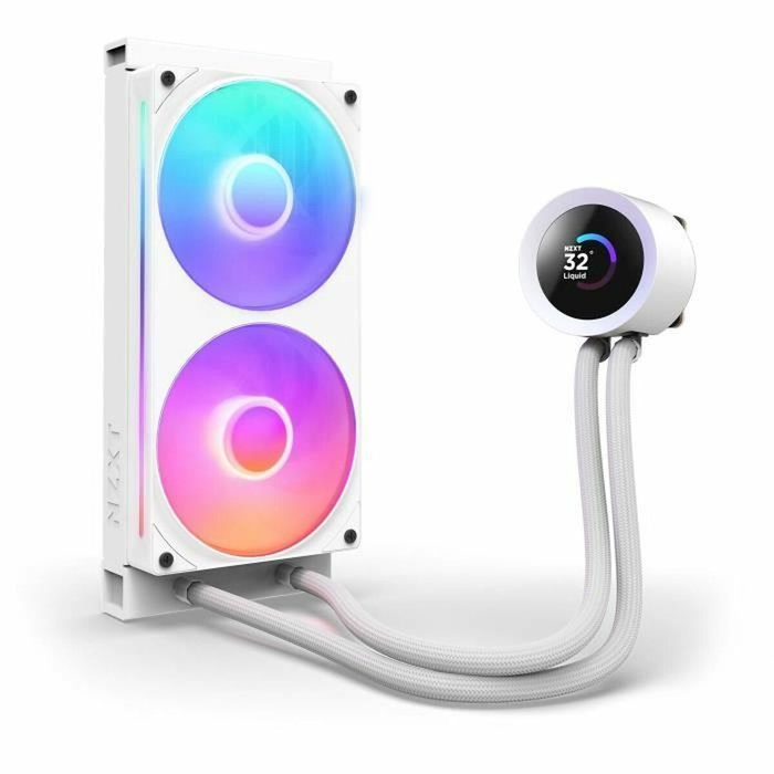 NZXT Kraken Plus 240 RGB - Watercooling Blanc avec Écran LCD 1,54 pouces