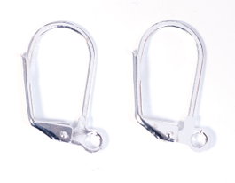 Innspiro Boucle d'oreille métallique crochet pelle argenté 9,0x17,5mm