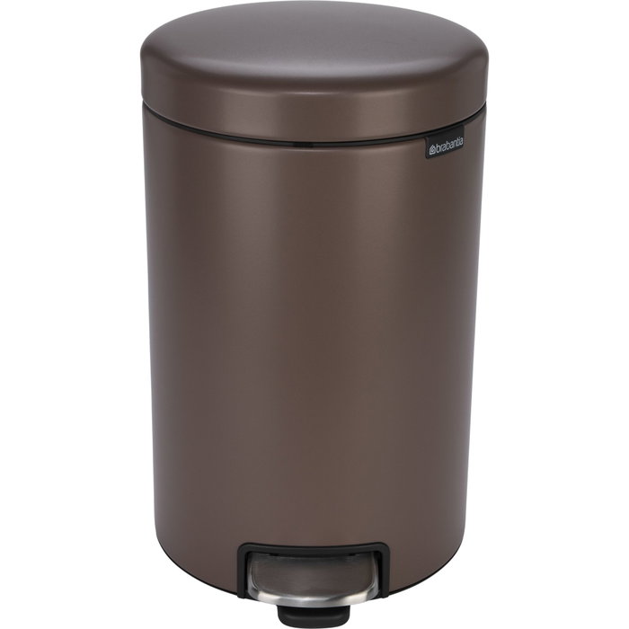 Brabantia NewIcon Poubelle à Pédale 12L Satin Taupe Brabantia NewIcon Poubelle à Pédale 12L Satin Taupe