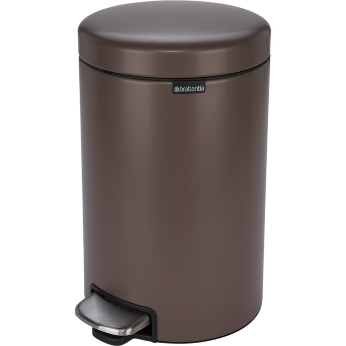 Brabantia NewIcon Poubelle à Pédale 12L Satin Taupe Brabantia NewIcon Poubelle à Pédale 12L Satin Taupe