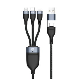 Conceptronic Câble USB 3-en-1 PD 60W 1,5m (ETTA05B15)