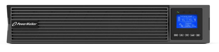 PowerWalker VFI 3000 ICT, Onduleur UPS Online 3000VA/3000W, Double Conversion, 8 Prises C13 + 1 C19, USB, RS-232, Écran LCD, IoT