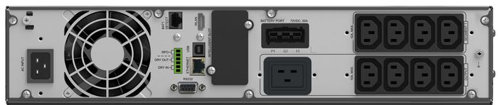 PowerWalker VFI 3000 ICT, Onduleur UPS Online 3000VA/3000W, Double Conversion, 8 Prises C13 + 1 C19, USB, RS-232, Écran LCD, IoT