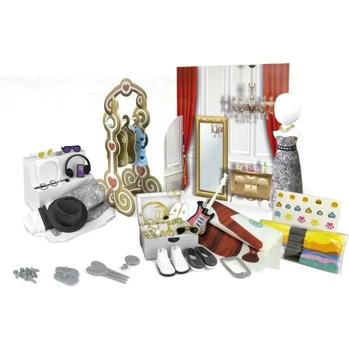 Educa Kit de Création de Mode Gala Night - 200 Tenues pour Poupée avec Mannequin - Jeu Créatif pour Enfants à partir de 6 Ans