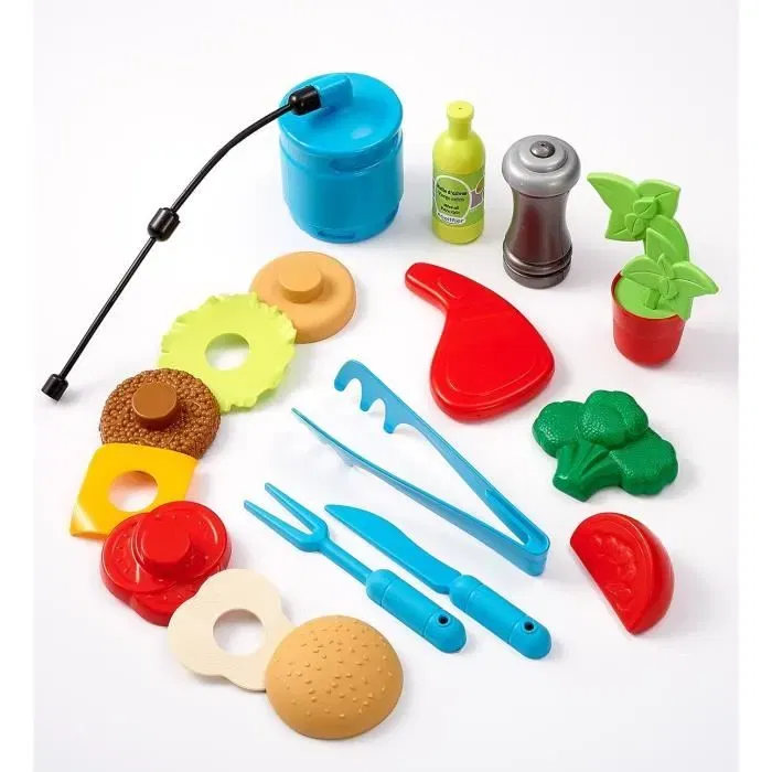 Ecoiffier 4669 Plancha Jouet Imitation Cuisine pour Enfants 18 Mois avec 12 Accessoires Outillage Jardin Fabriqué en France Ecoiffier 4669 Plancha Jouet Imitation Cuisine pour Enfants 18 Mois avec 12 Accessoires Outillage Jardin Fabriqué en France