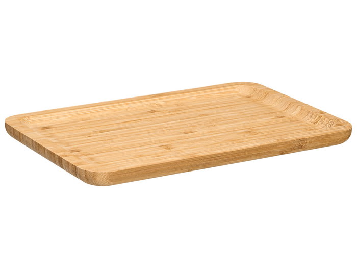 KINVARA Plateau rectangulaire en bambou Naturel 30,2x19,7cm