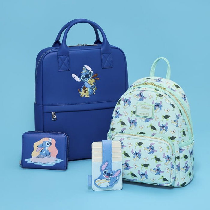 Disney by Loungefly étui pour carte de transport Lilo & Stitch Animal Friends Surfing