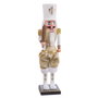 BigBuy Home Décorations de Noël Blanc Doré Soldat