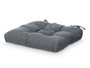 GIFTDECOR Set de 2 coussins de chaise gris foncé 40x40cm