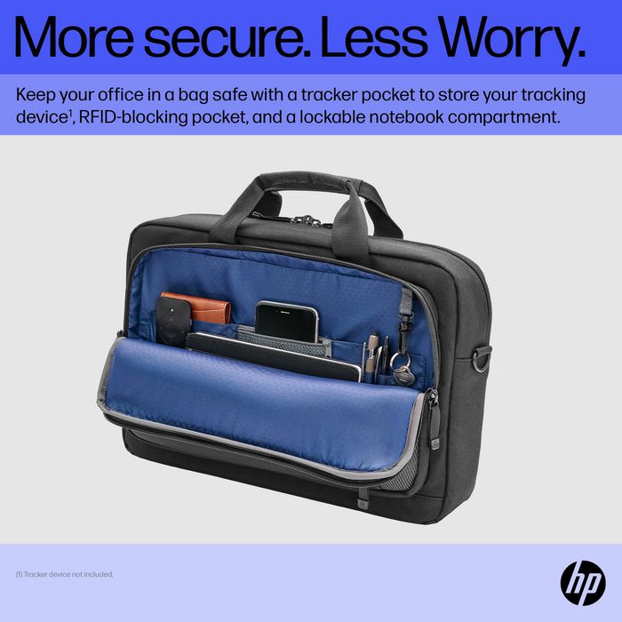 HP Renew Executive - Sacoche pour ordinateur portable 16" avec port USB-C, matériau recyclé, résistante à l'eau et compartiment verrouillable