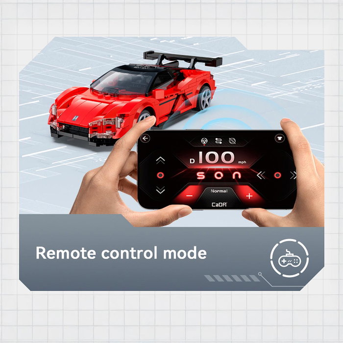 Cada Yangwang U9 - Maquette de voiture interactive à construire - Échelle 1:20 - 299 pièces - Contrôle via application et télécommande - Jouet pour adultes et enfants +6 ans